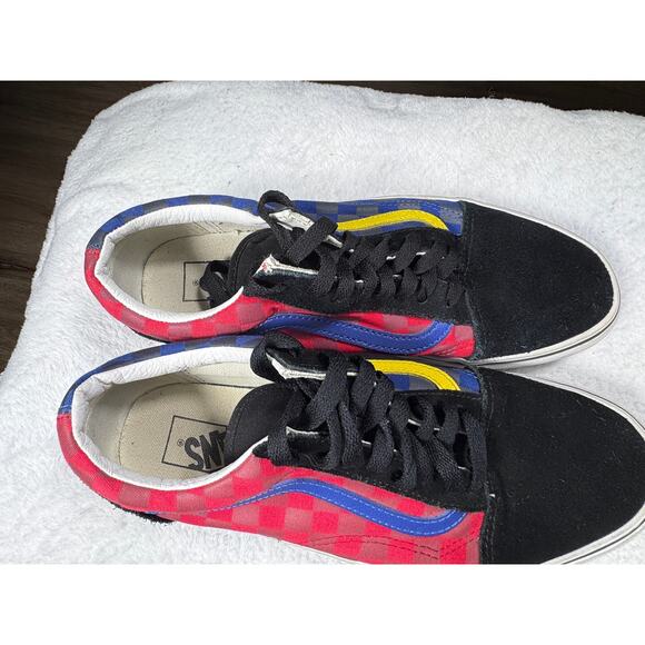 Vans Old Skool Mismatch Checkerboard Colorblock Skate Shoes Men’s 8 W 9.5 500714 main image 4